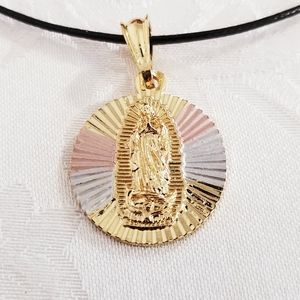 Guadalupe Women's Choker. 14K Gold Plated. New